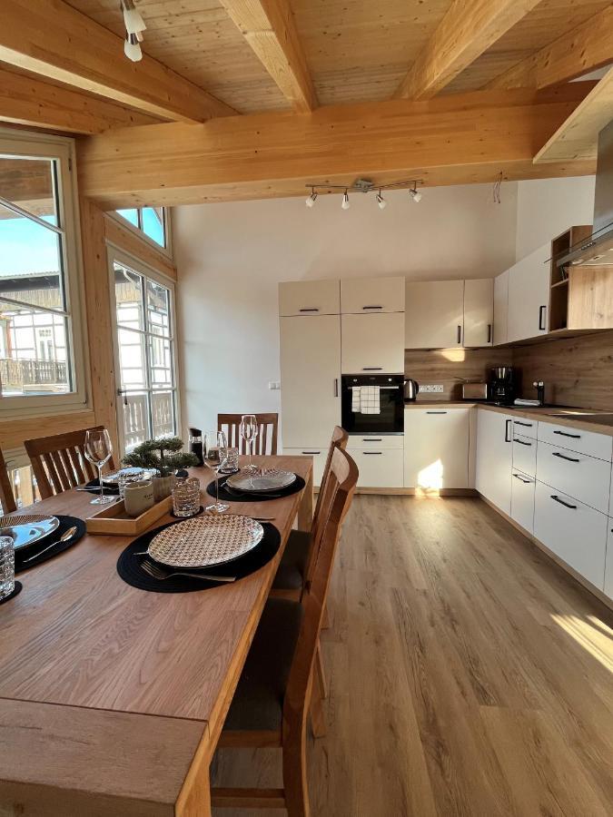 Ferienwohnung Blick Thyratal Obergeschoss Stolberg i. Harz Kültér fotó